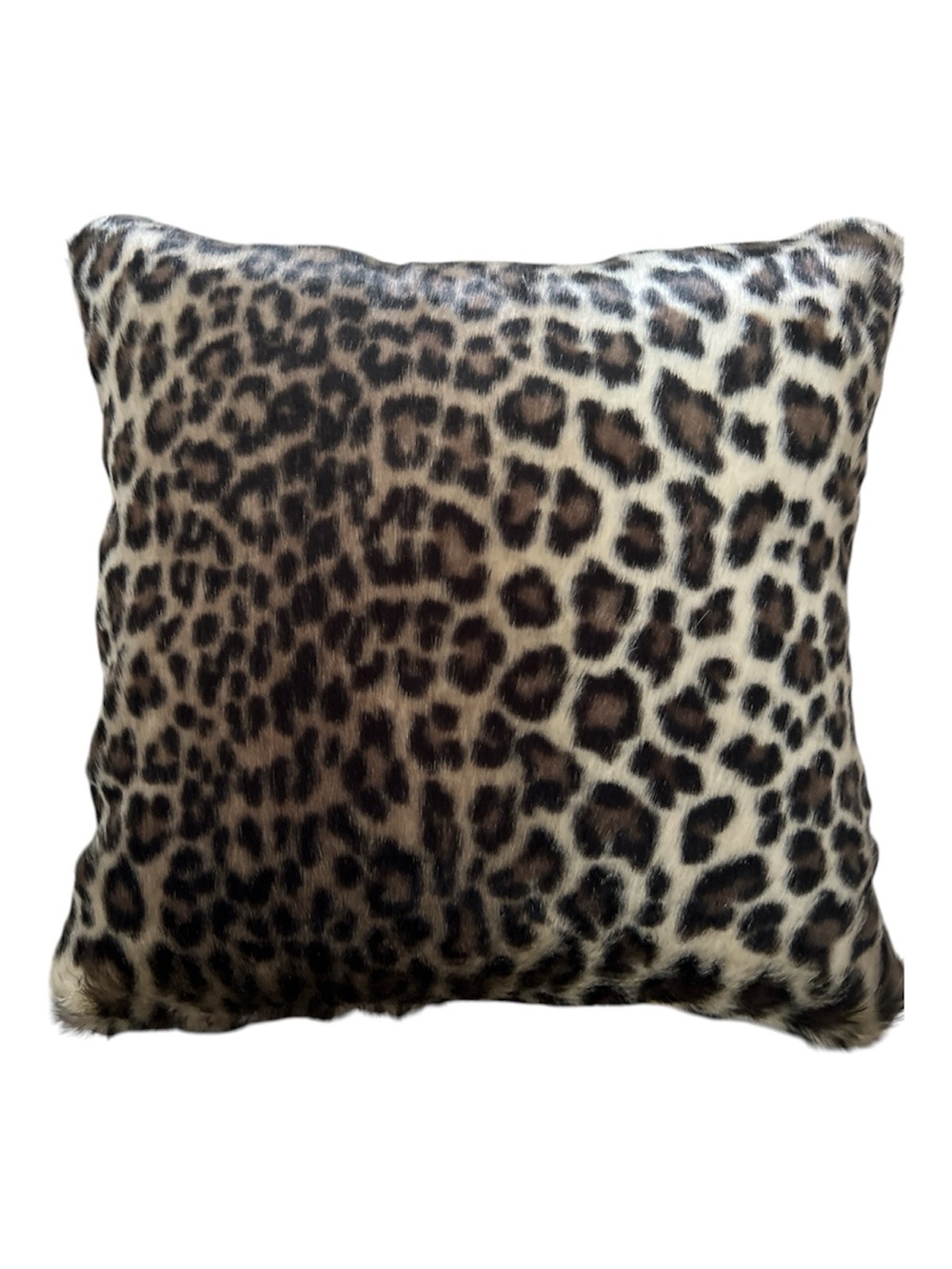 Chico’s Faux fur Leopard print pillow